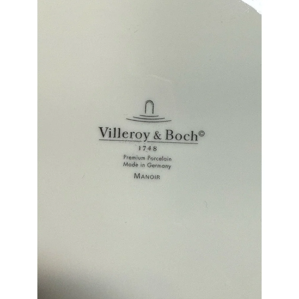 Villeroy Boch Manoir Salad Plates Set 2 White‎ Porcelain 8
